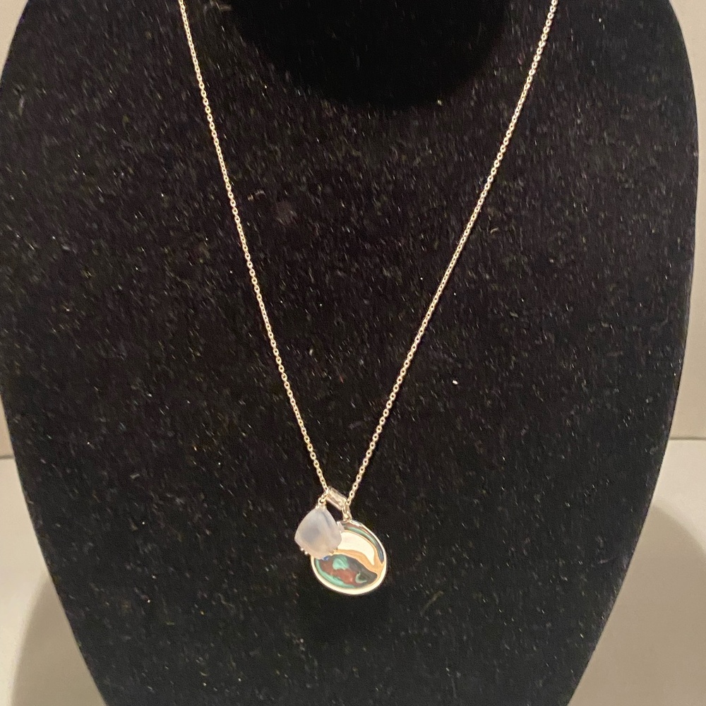 Sterling Silver Adjustable Necklace with Charms